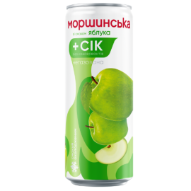Моршинська зі смаком Яблука 0,33л. негаз. ж/б. 03339 Моршинська зі смаком Яблука 0,33л. негаз. ж/б. 03339